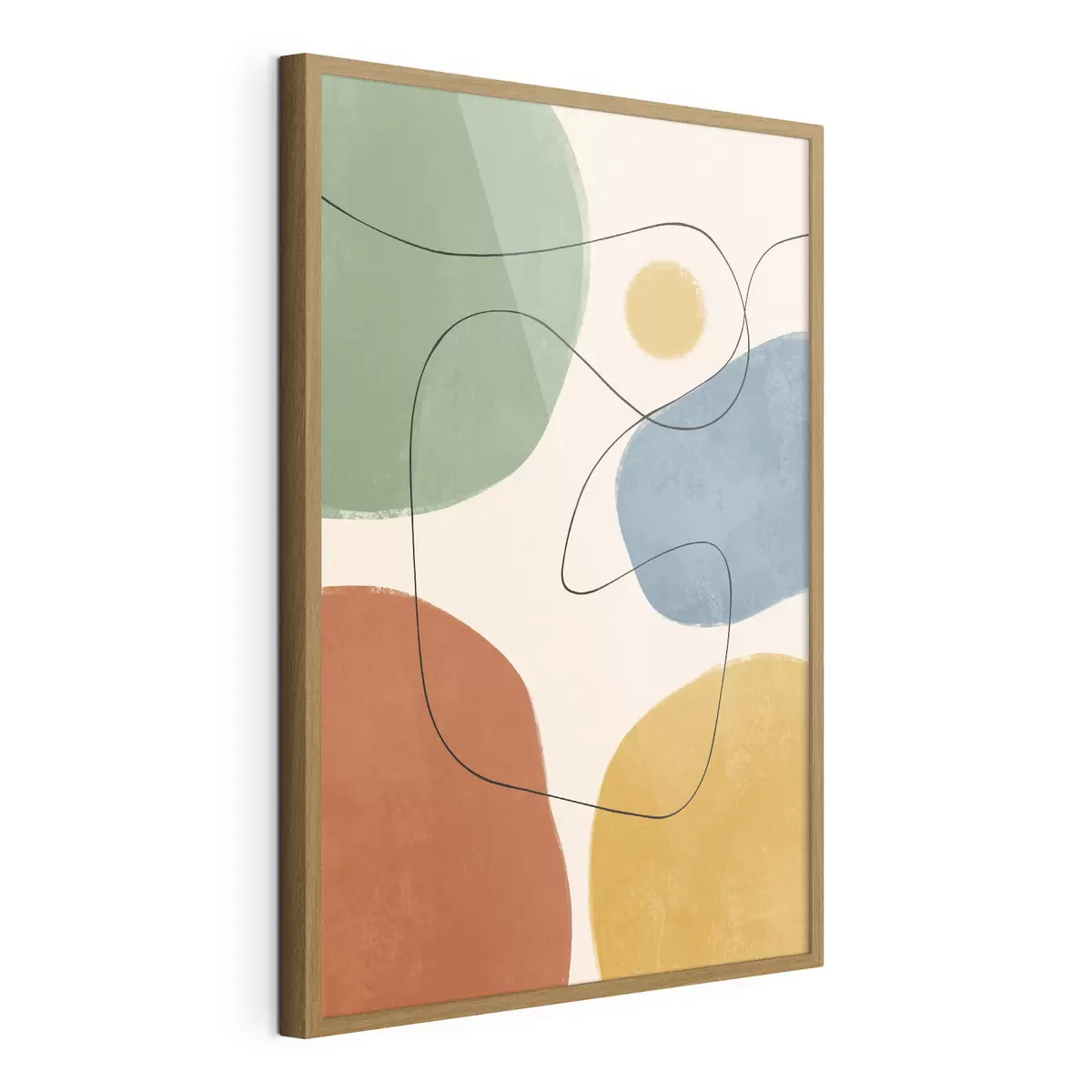Poster Colori astratti con linee sinuose f50736