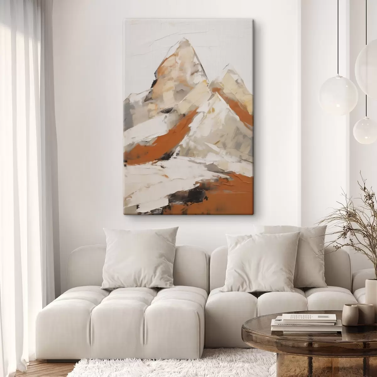 Quadro Montagne astratte, imitazione di un dipinto nr. s51126