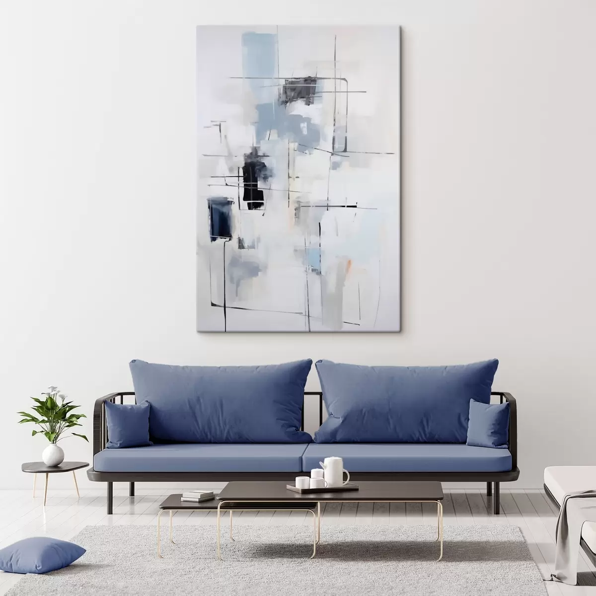 Quadro Astrazione caotica, imitazione della pittura nr. s51127