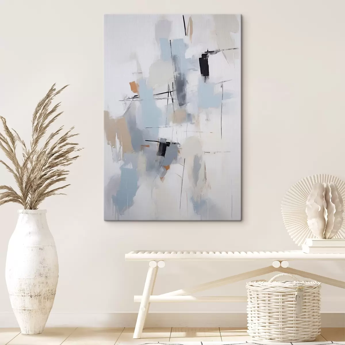 Quadro Astrazione caotica, imitazione della pittura nr. s51128