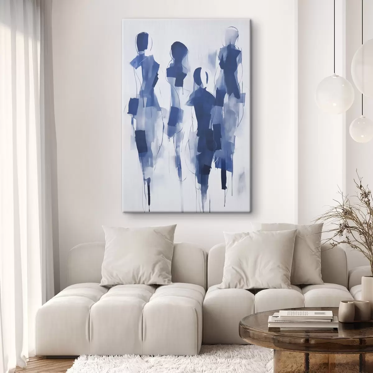 Quadro Silhouette astratte, imitazione della pittura nr. s51131