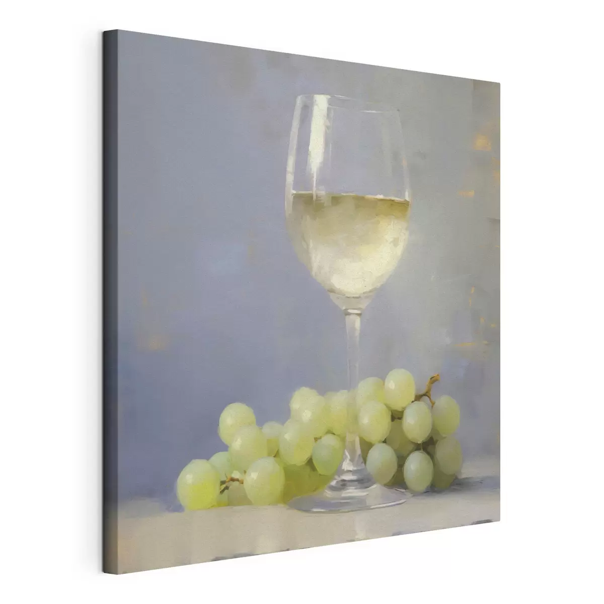Quadro Un bicchiere di vino e dell'uva, l'imitazione di un dipinto nr. s51136