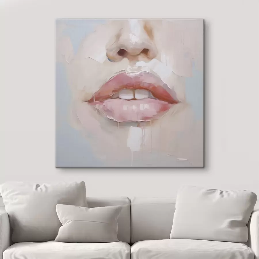 Quadro Labbra, imitazione di un dipinto nr. s51138