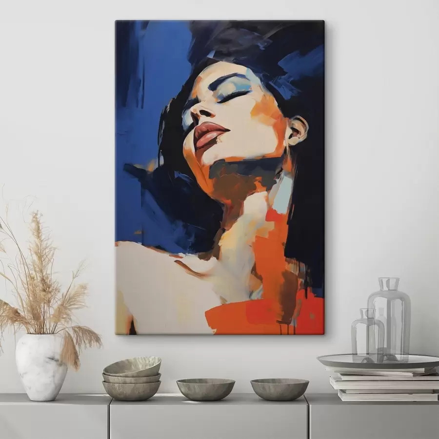 Quadro Ragazza addormentata, imitazione di un dipinto nr. s51139