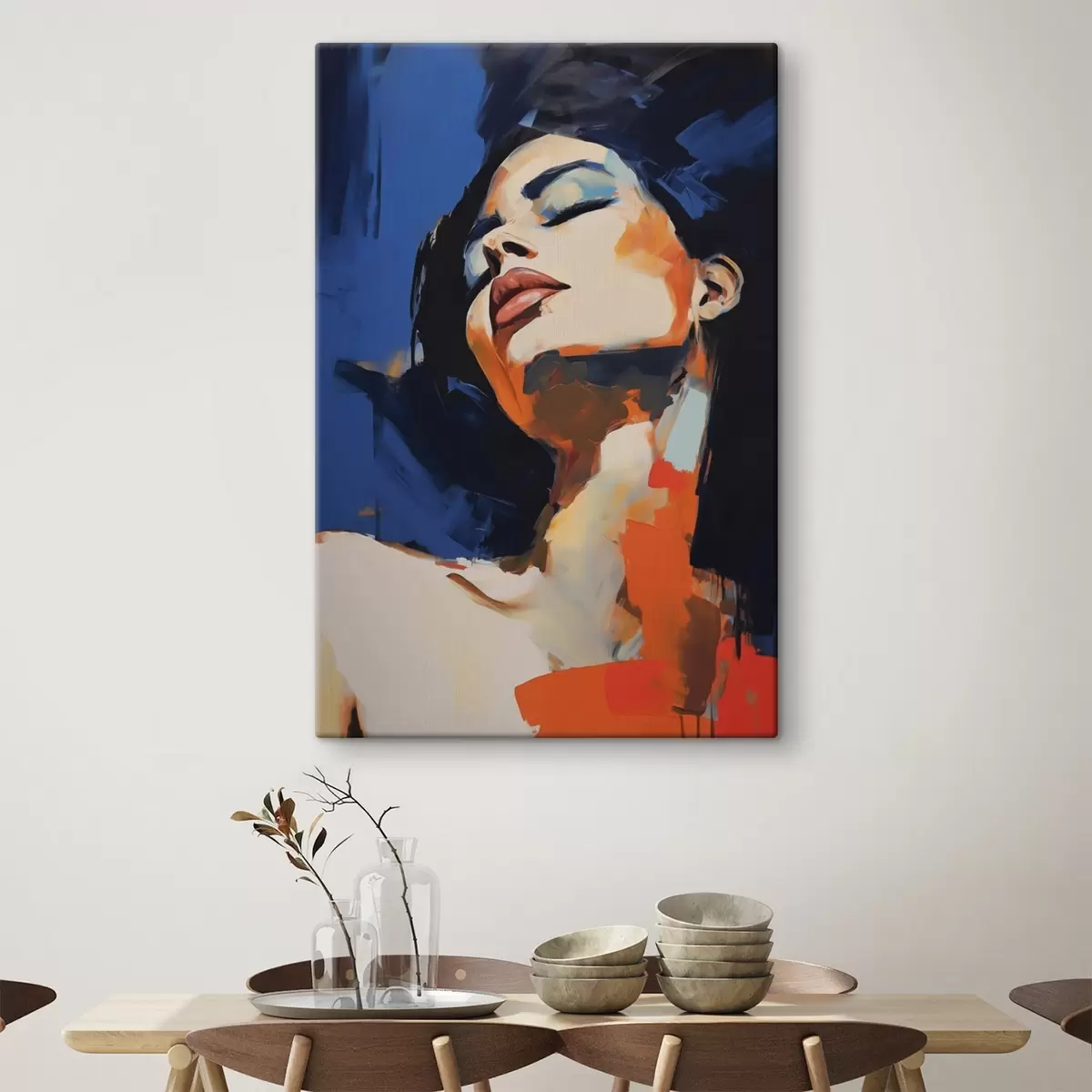 Quadro Ragazza addormentata, imitazione di un dipinto nr. s51139