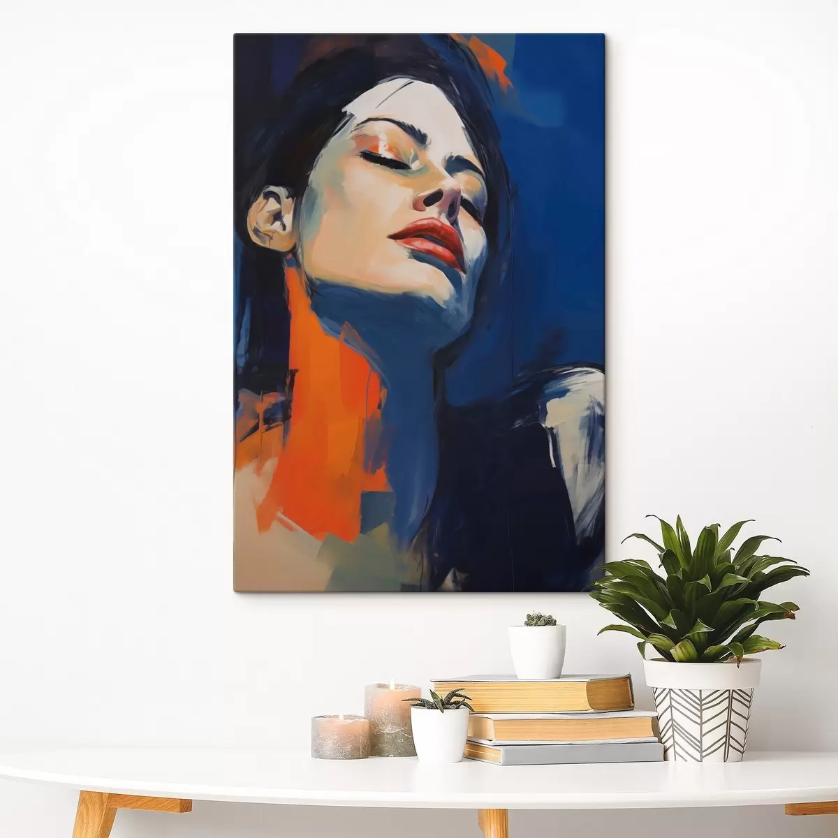 Quadro Ragazza addormentata, imitazione di un dipinto nr. s51140