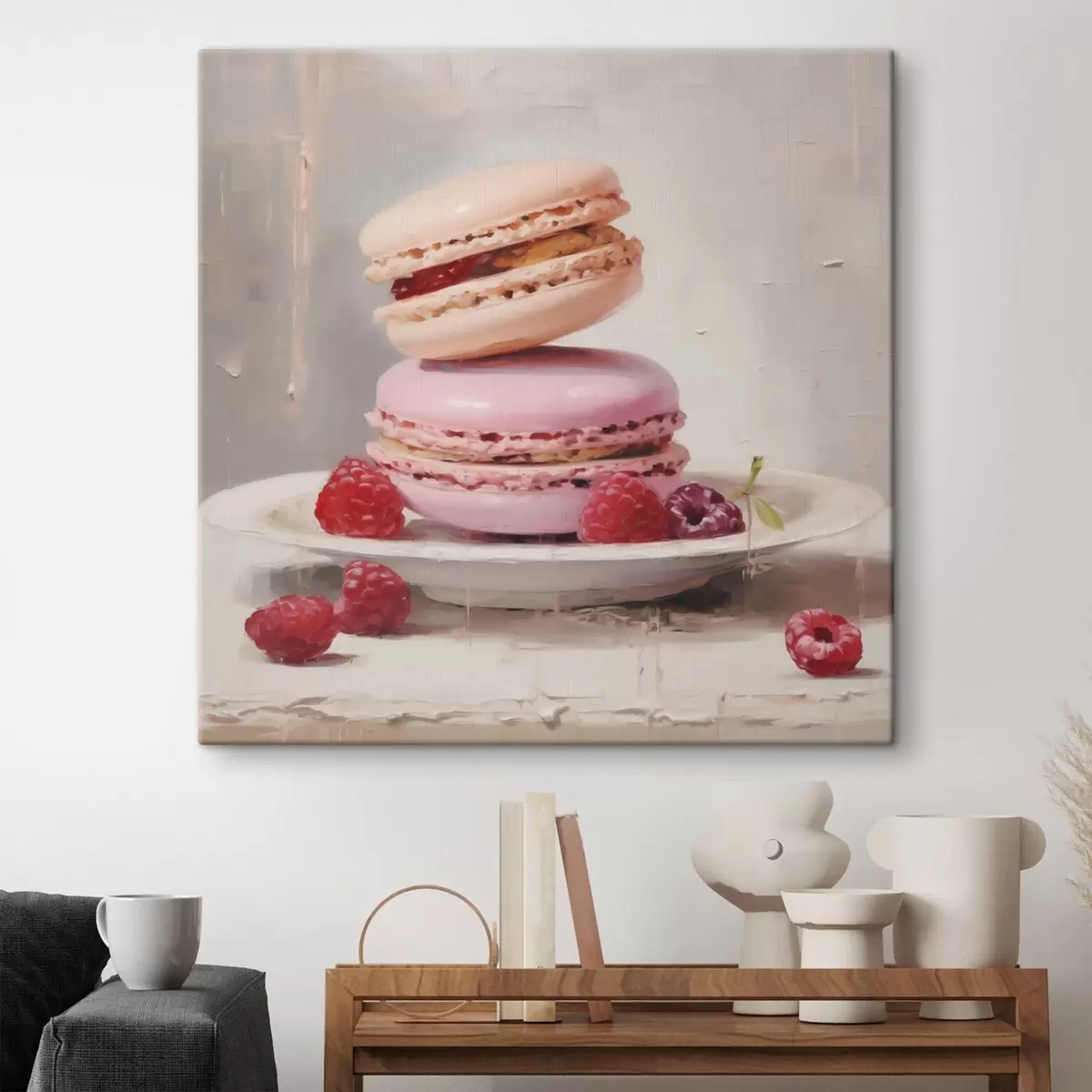 Quadro Macaron su un piatto, come in un quadro nr. s51143