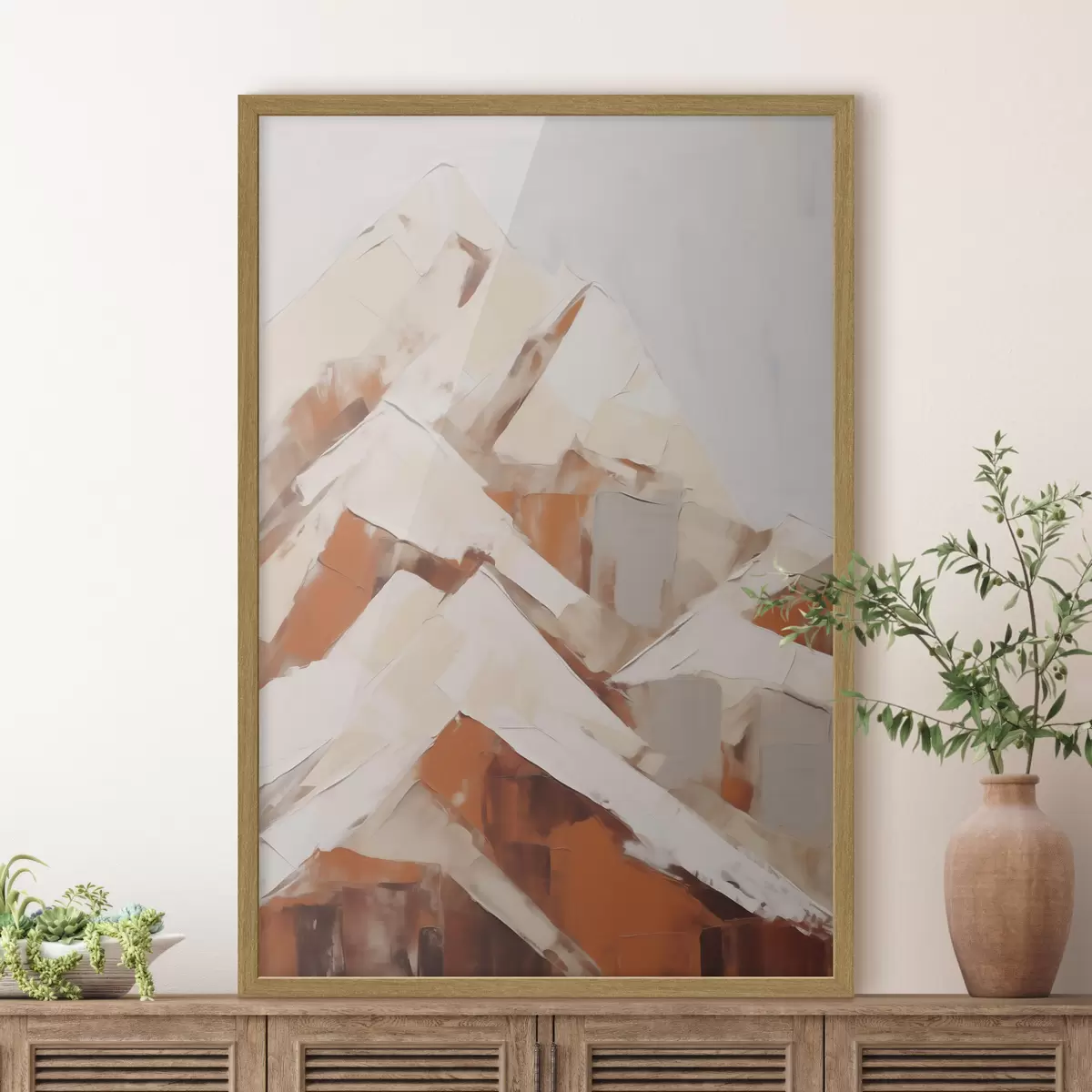 Poster Montagne, imitazione di un dipinto f51125