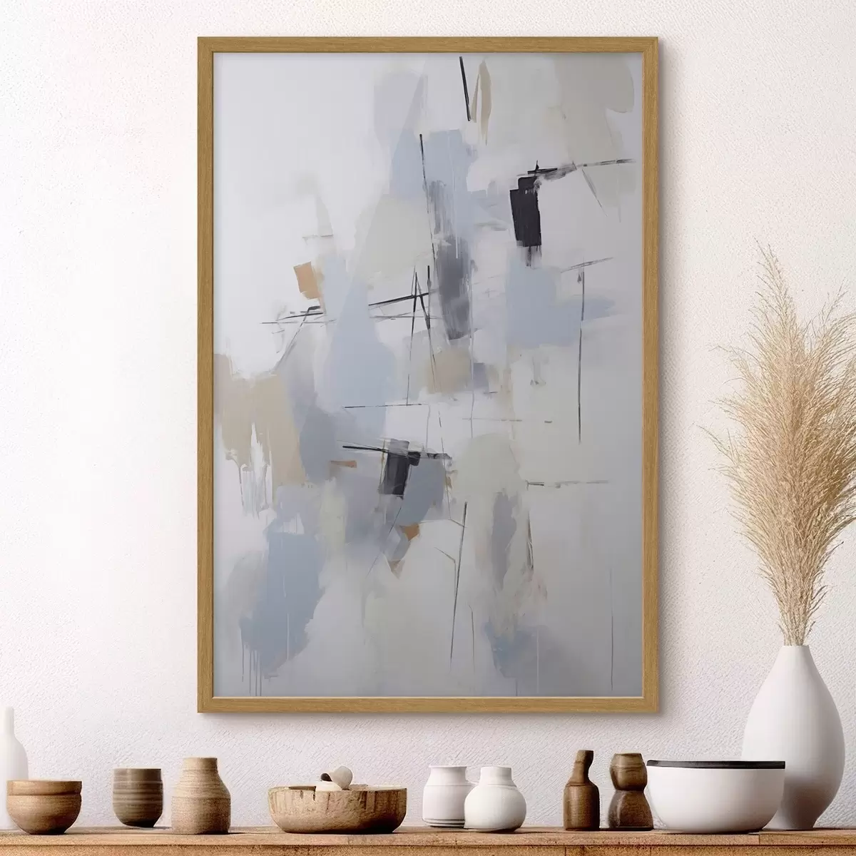 Poster Astrazione caotica, imitazione della pittura f51128
