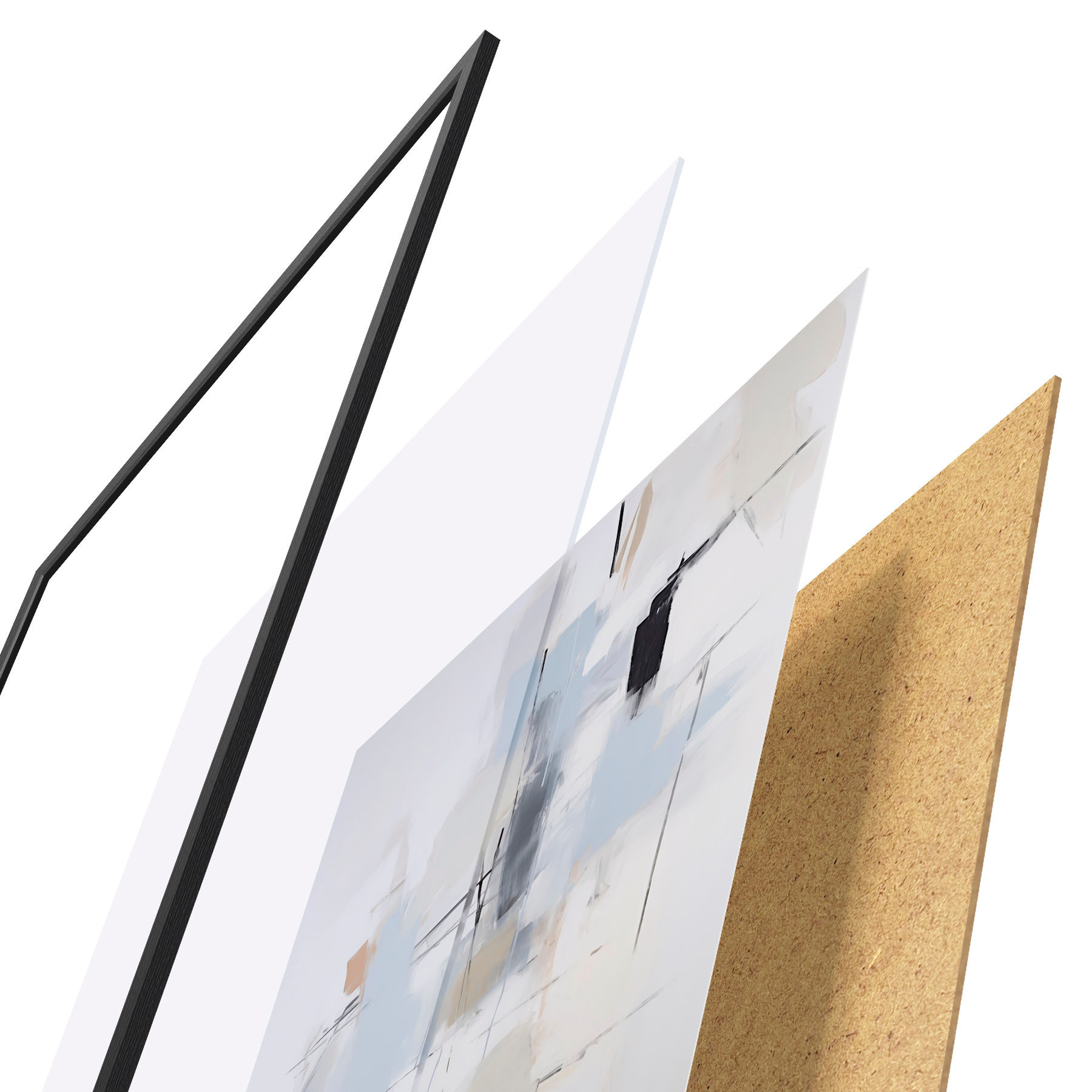 Poster Astrazione caotica, imitazione della pittura f51128