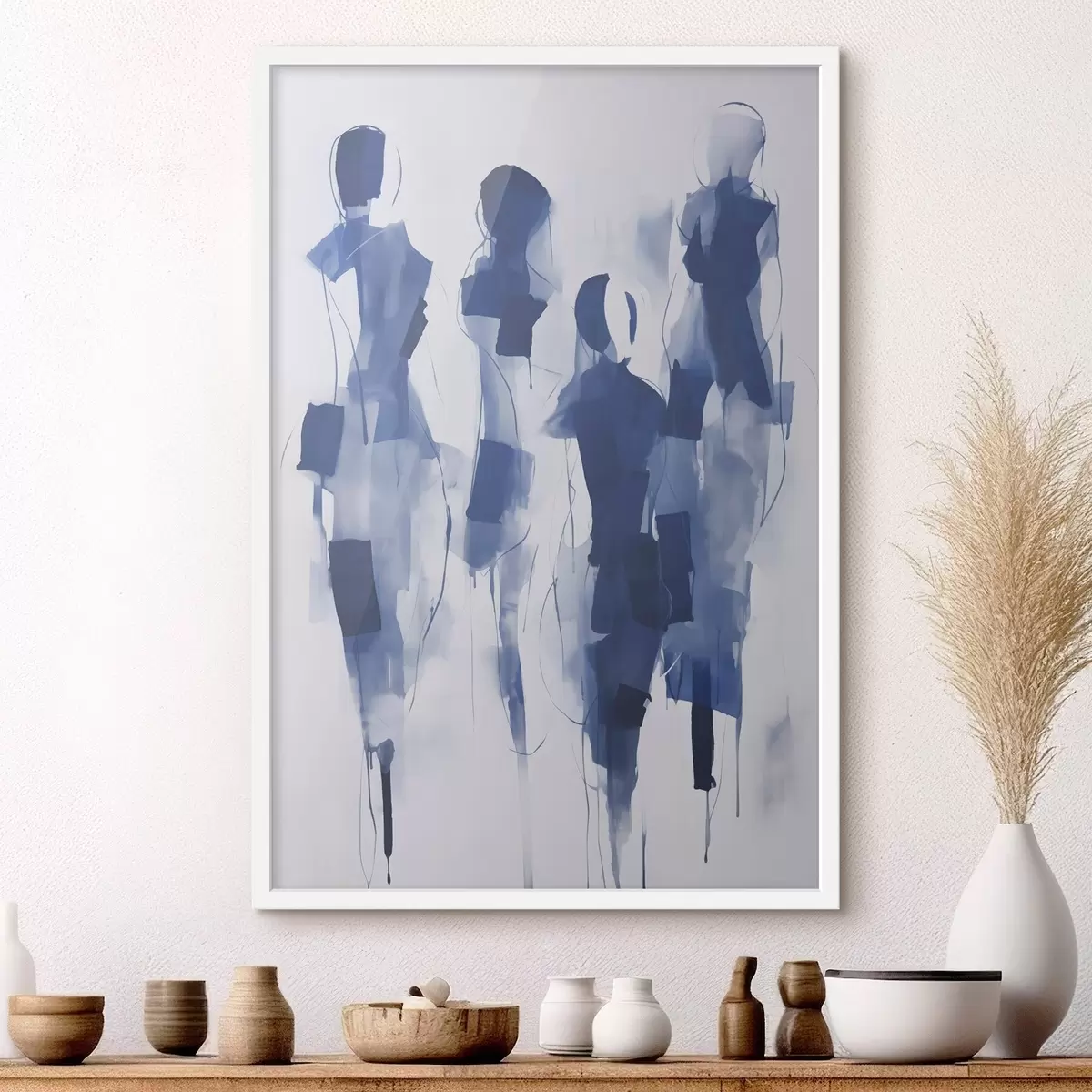 Poster Silhouette astratte, imitazione della pittura f51131