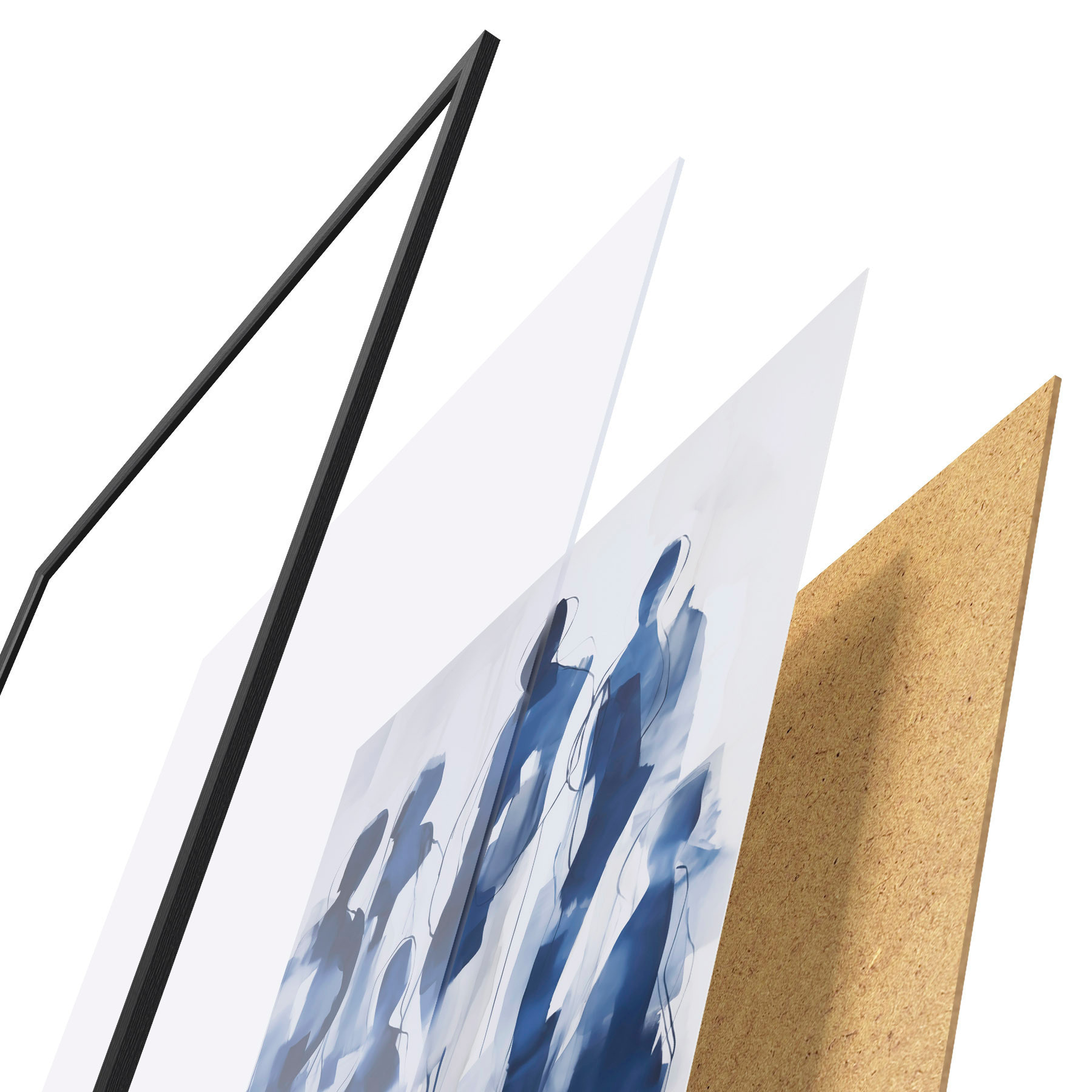 Poster Sagome, imitazione della pittura f51132