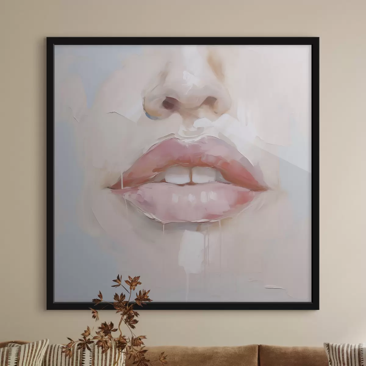 Poster Labbra, imitazione di un dipinto f51138