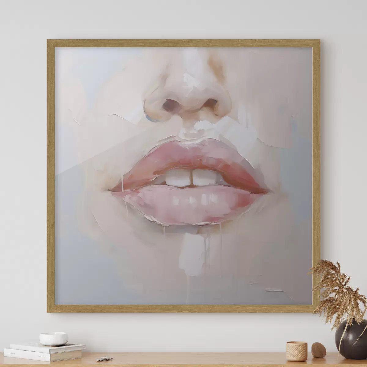 Poster Labbra, imitazione di un dipinto f51138