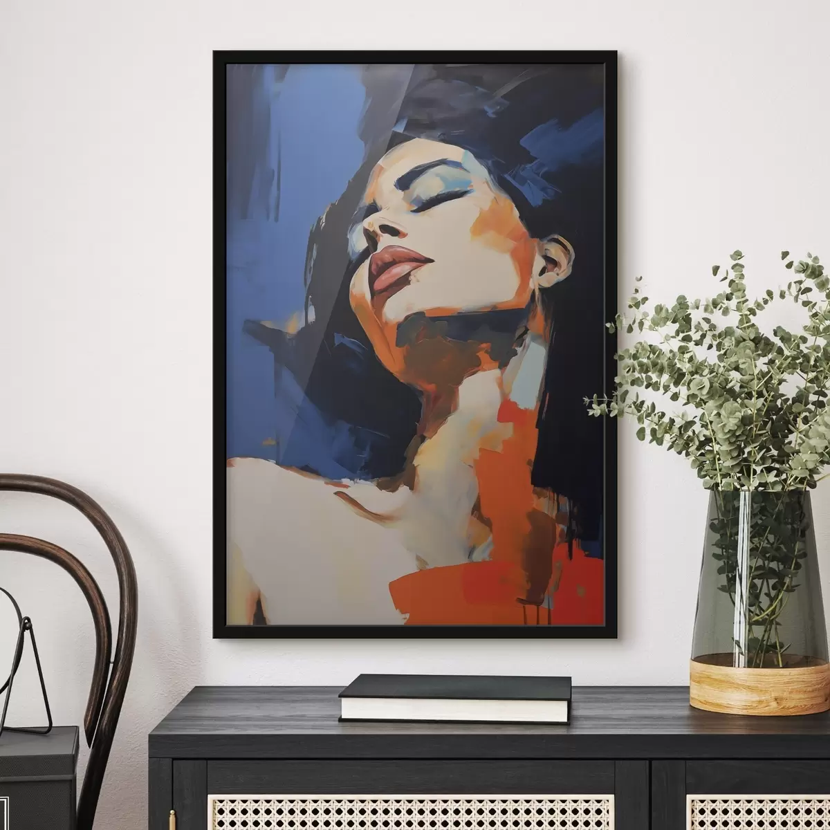 Poster Ragazza addormentata, imitazione di un dipinto f51139
