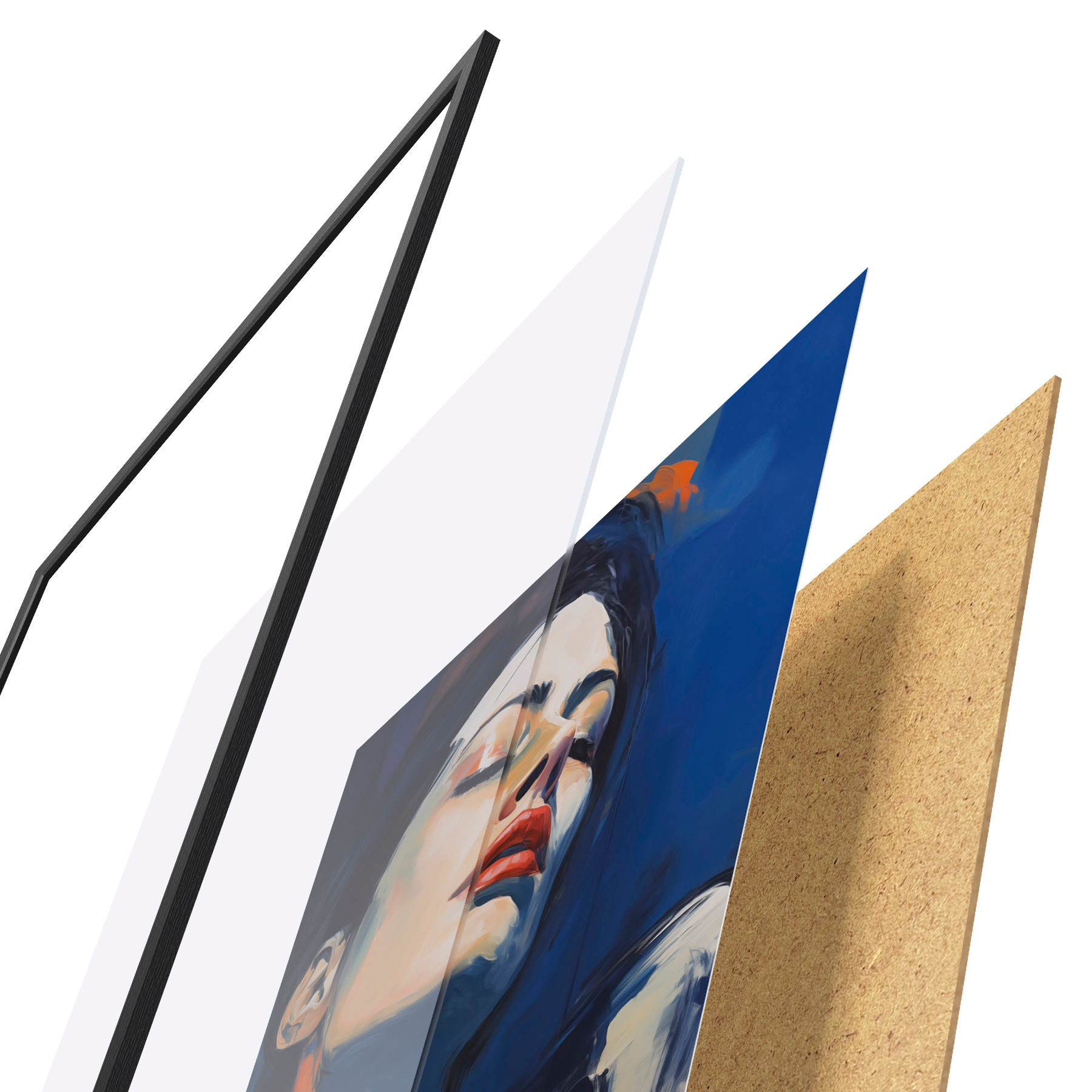 Poster Ragazza addormentata, imitazione di un dipinto f51140