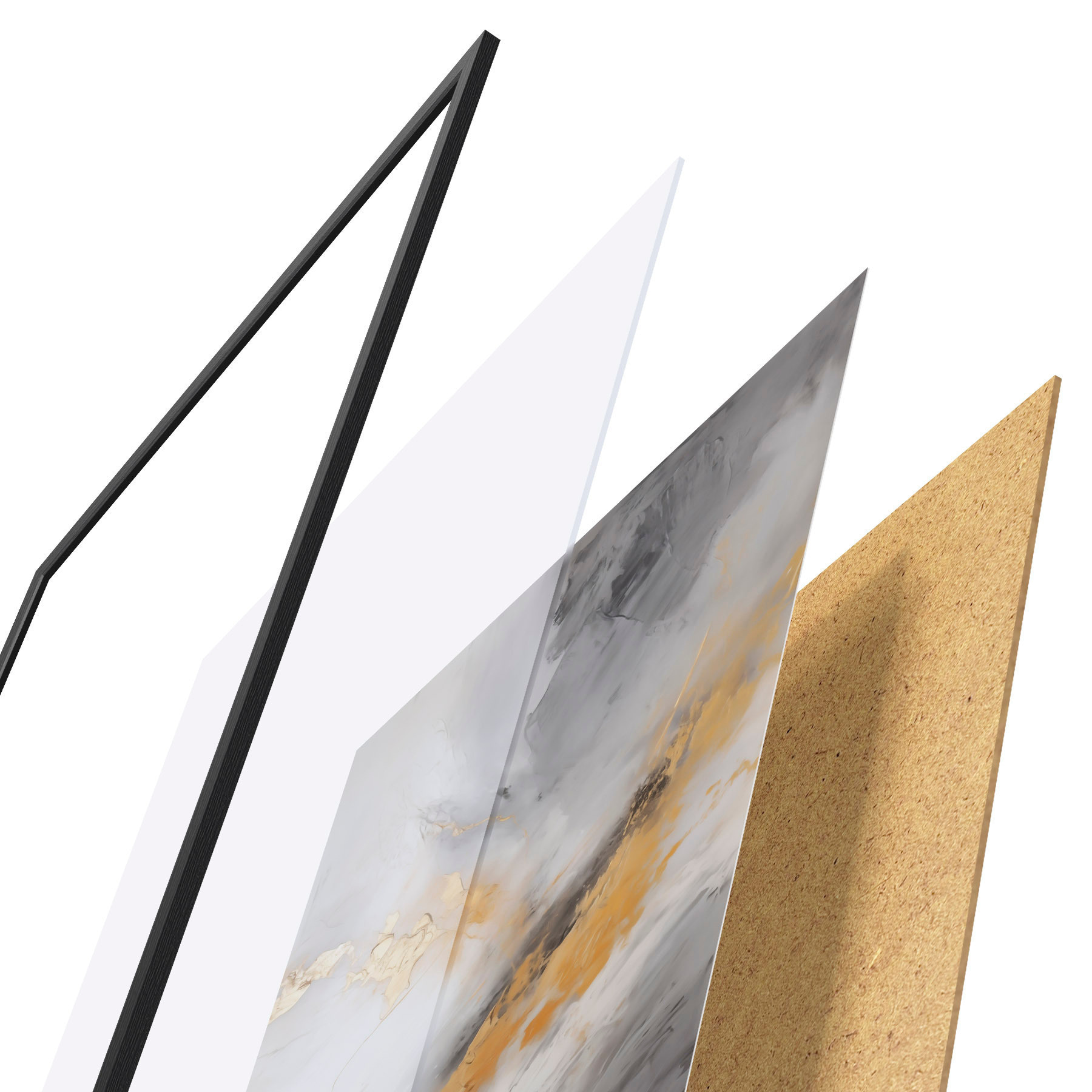 Poster Composizione astratta, imitazione di un dipinto f51141