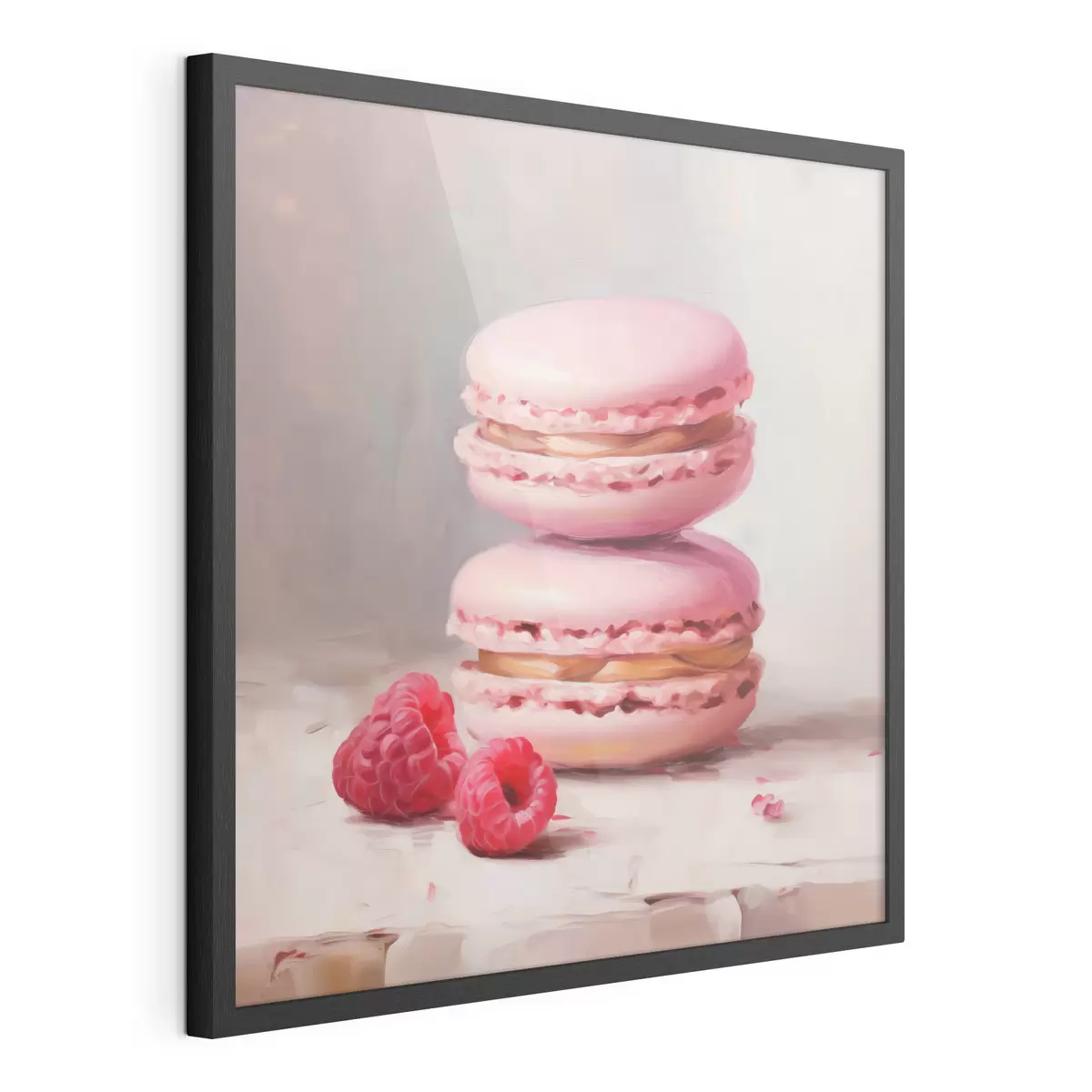 Poster Macaron e lamponi, imitazione di un dipinto f51144