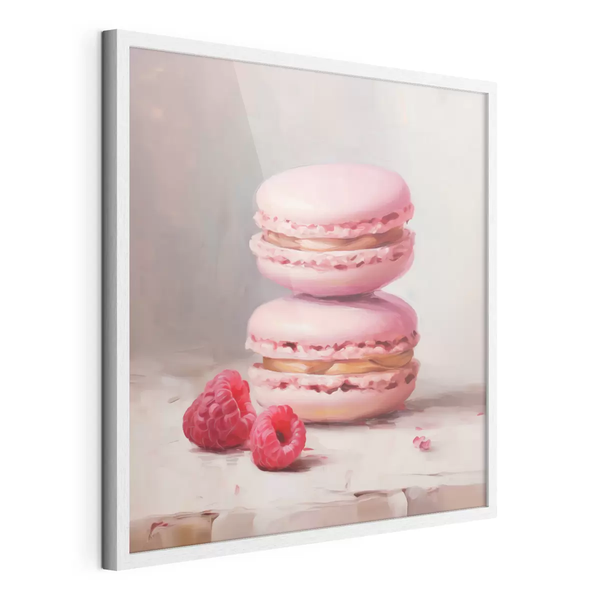 Poster Macaron e lamponi, imitazione di un dipinto f51144