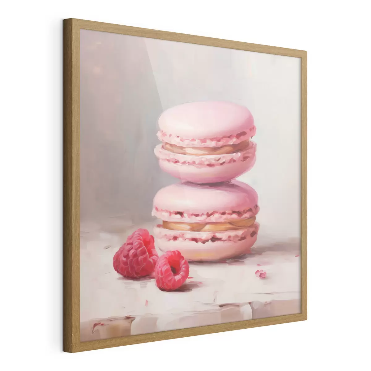 Poster Macaron e lamponi, imitazione di un dipinto f51144
