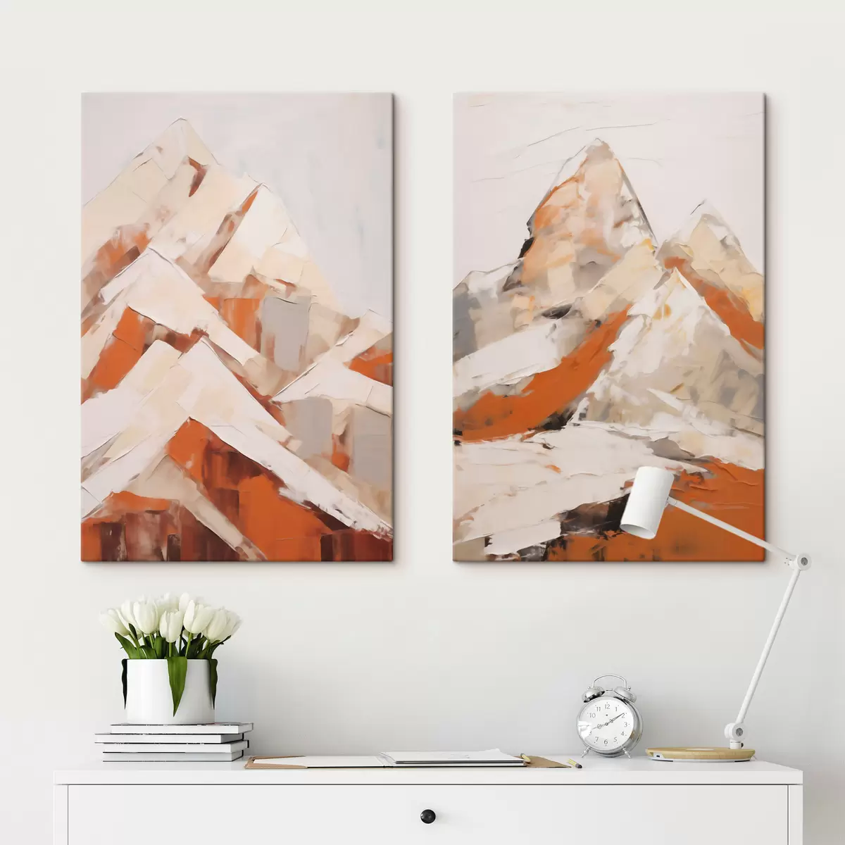 Quadro Montagne, imitazione di un dipinto nr. m31094