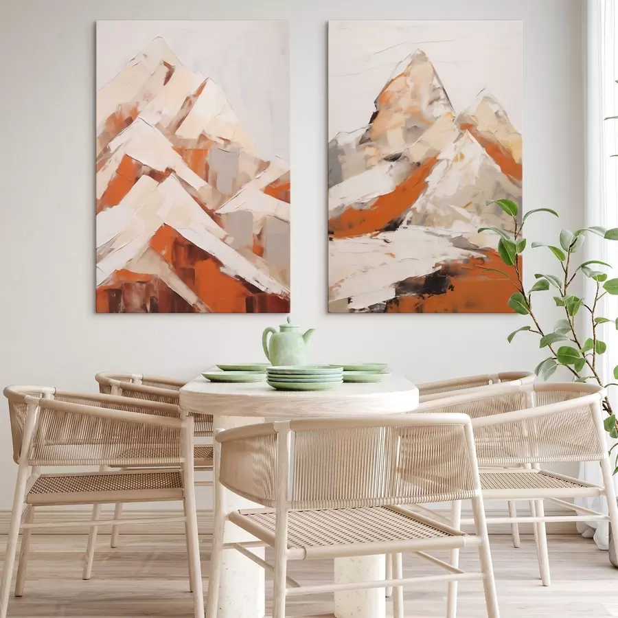 Quadro Montagne, imitazione di un dipinto nr. m31094
