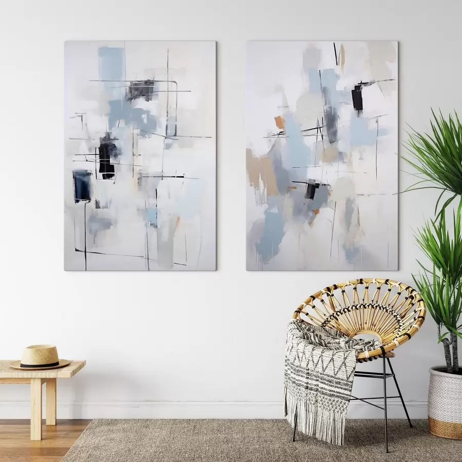 Quadro Astrazione caotica, imitazione della pittura nr. m31095