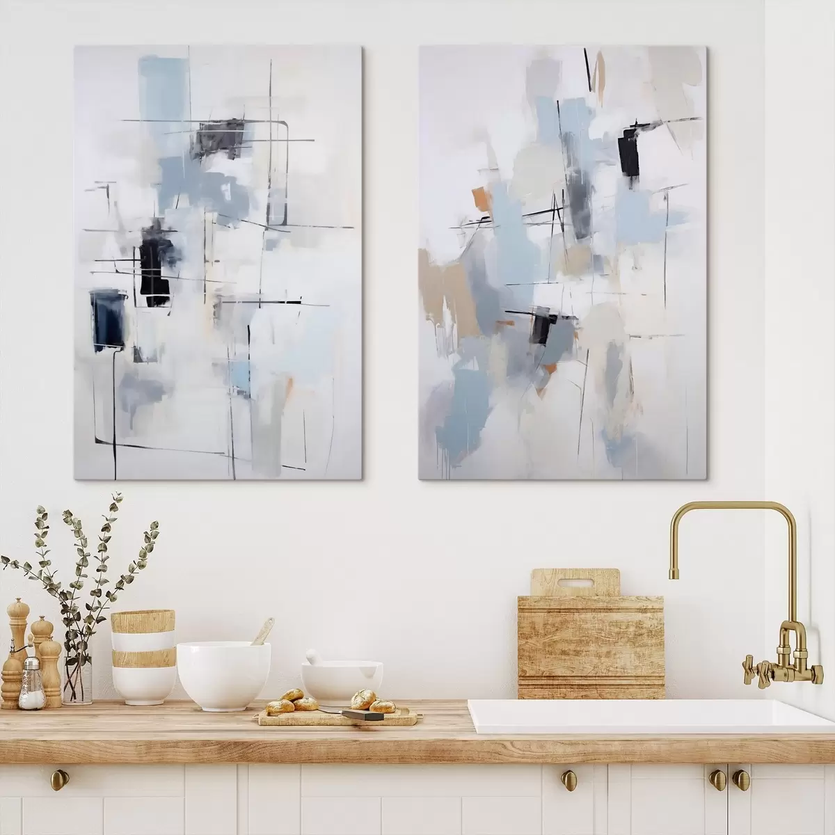 Quadro Astrazione caotica, imitazione della pittura nr. m31095