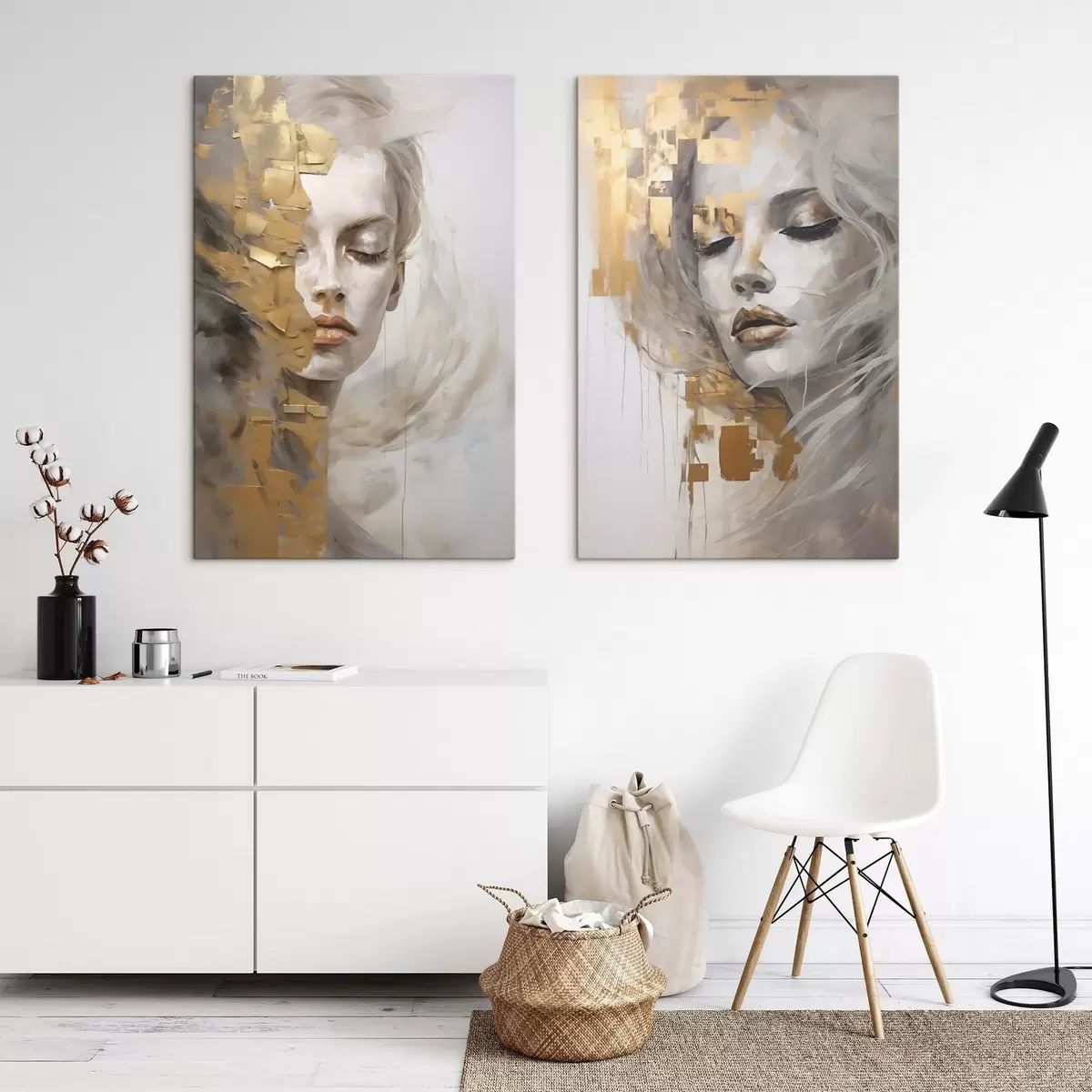Quadro Ritratto astratto, imitazione di un dipinto nr. m31096