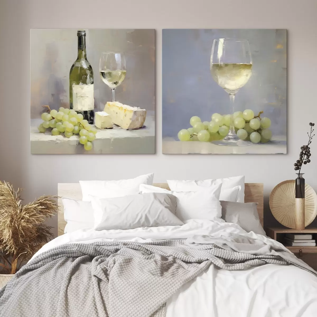 Quadro Vino e uva, imitazione di un dipinto nr. m31099