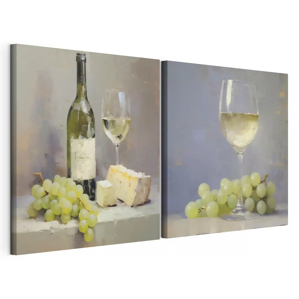 Quadro Vino e uva, imitazione di un dipinto nr. m31099