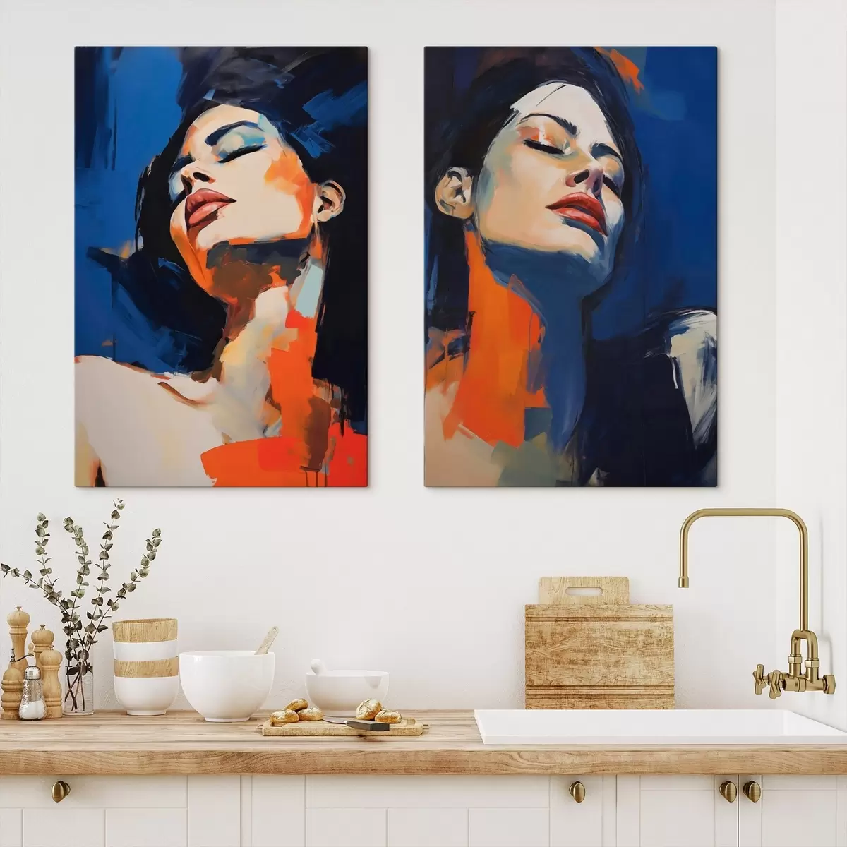 Quadro Ragazza addormentata, imitazione di un dipinto nr. m31101