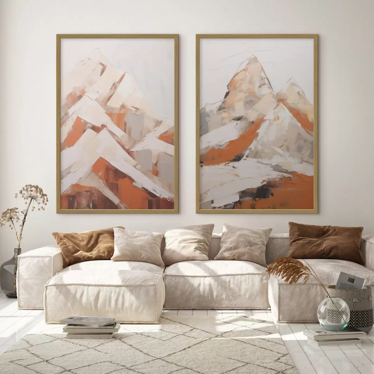 Poster Montagne, imitazione di un dipinto d31094