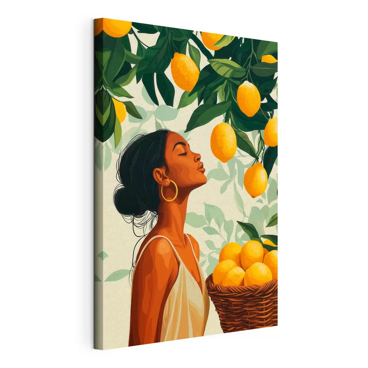 Quadro Una ragazza tra i limoni nr. s51049