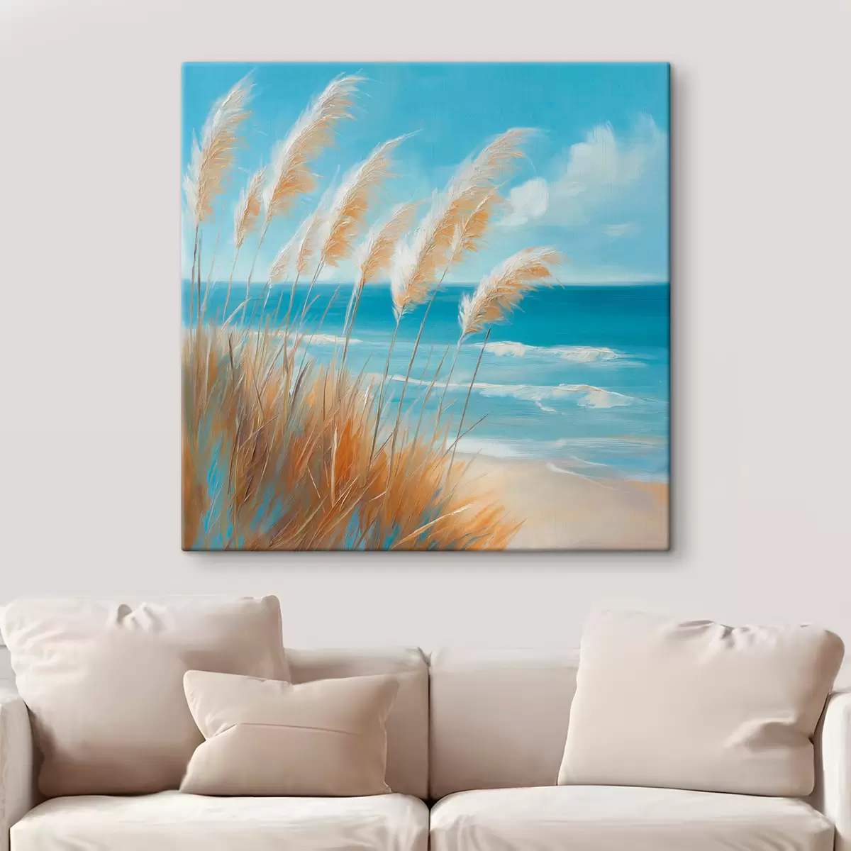 Quadro Spighe di grano in riva al mare nr. s51061