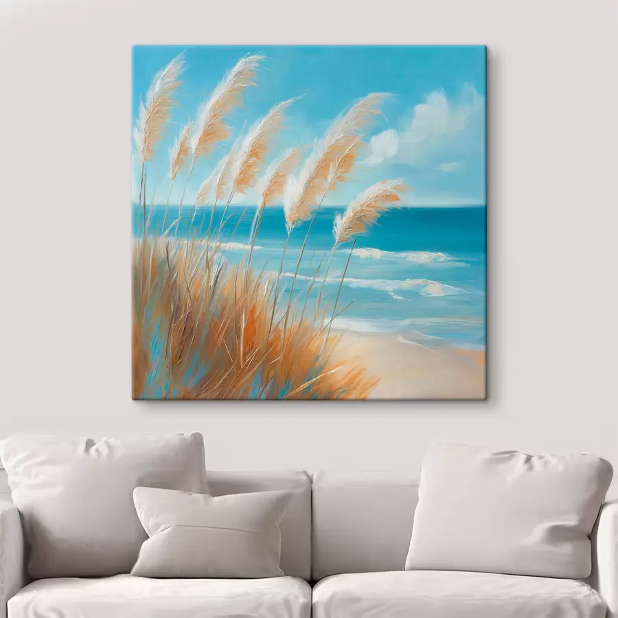 Quadro Spighe di grano in riva al mare nr. s51061