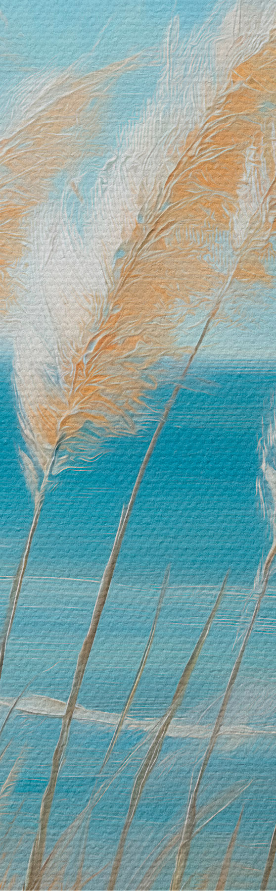 Quadro Spighe di grano in riva al mare nr. s51061