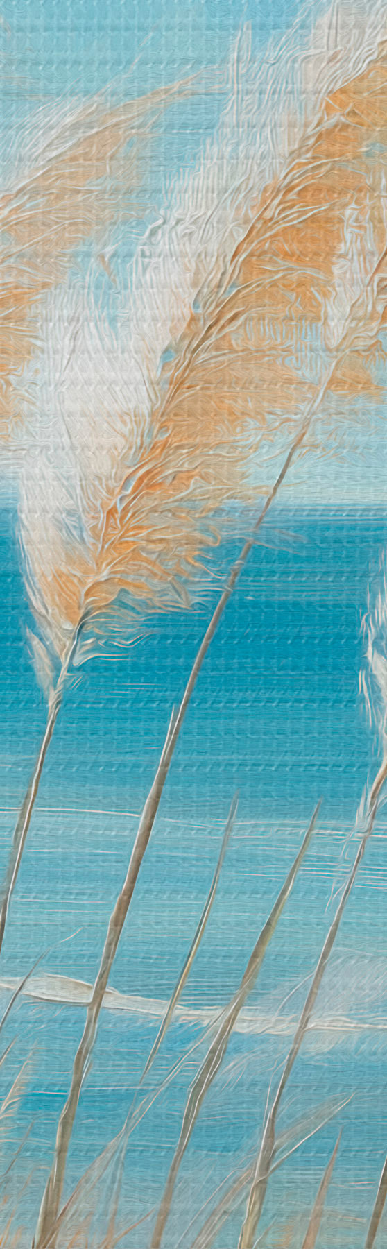 Quadro Spighe di grano in riva al mare nr. s51061