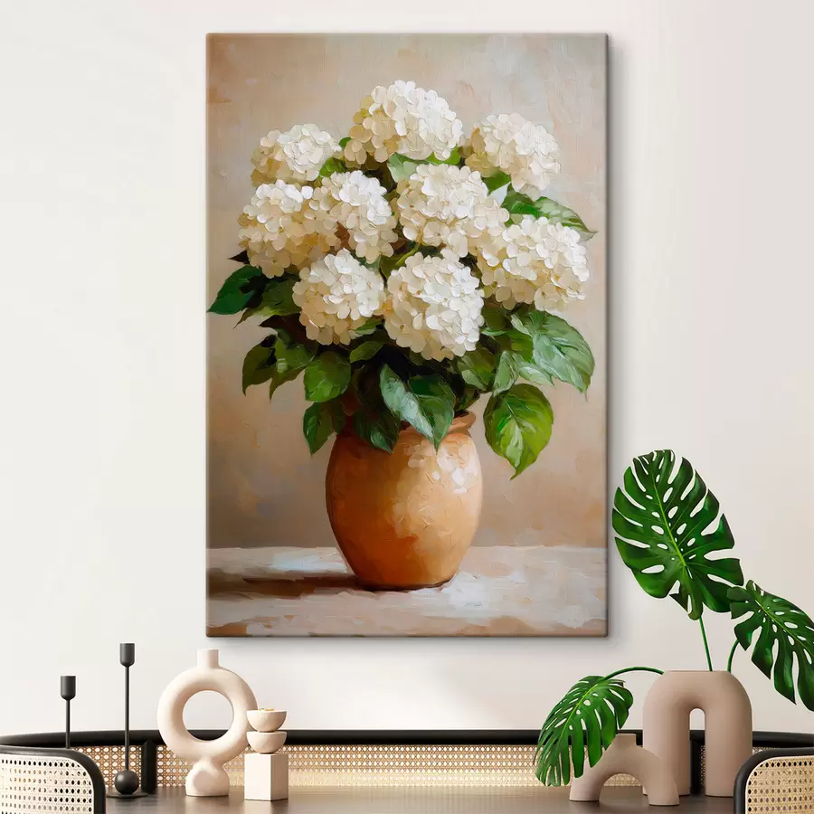 Quadro Ortensie bianche nr. s51062