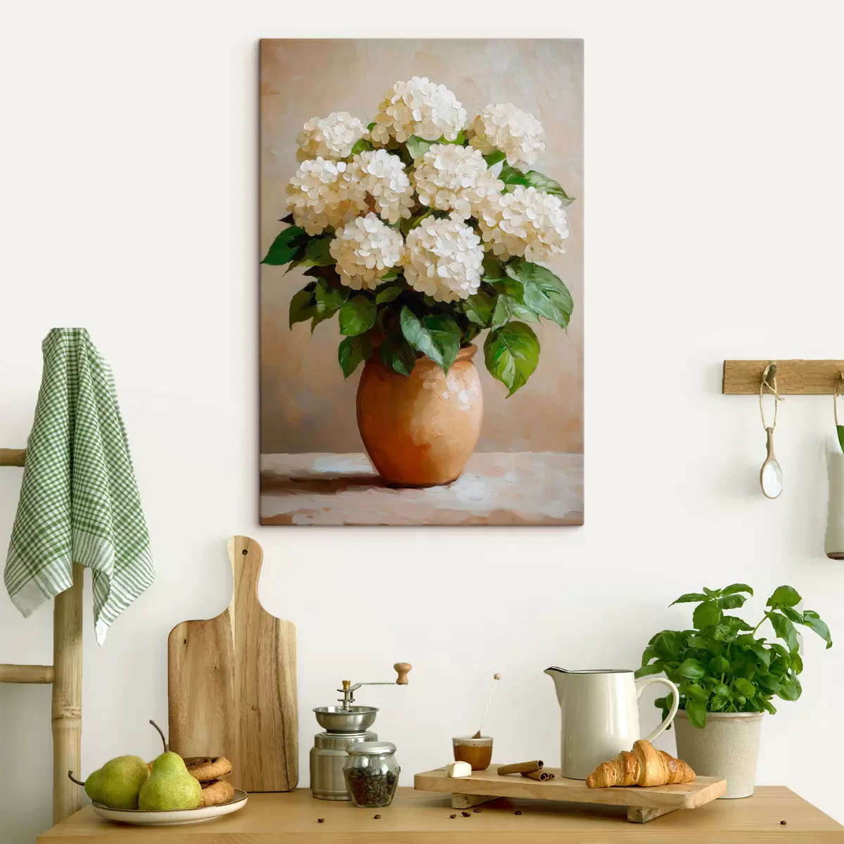 Quadro Ortensie bianche nr. s51062