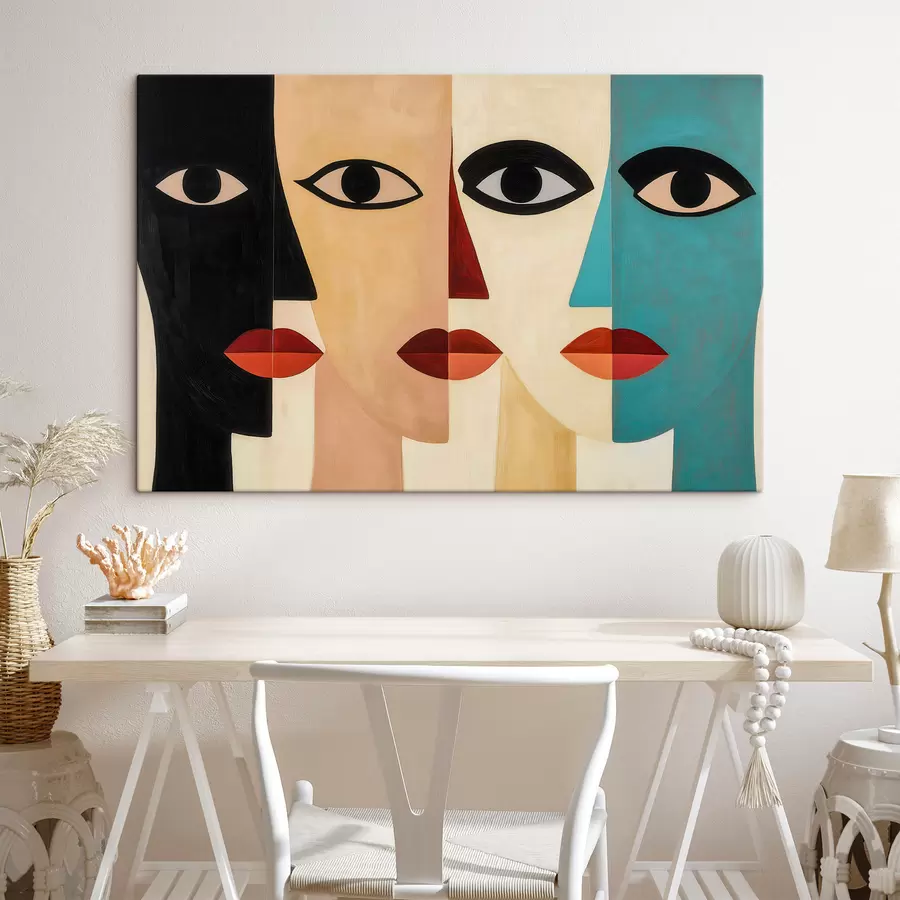 Quadro Facce astratte nr. s51063