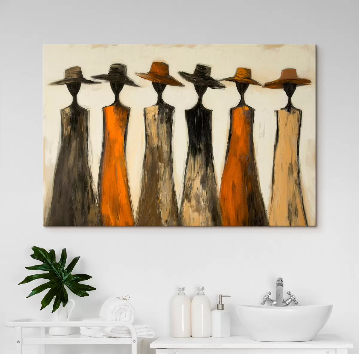Quadro Sagome con il cappello nr. s51064
