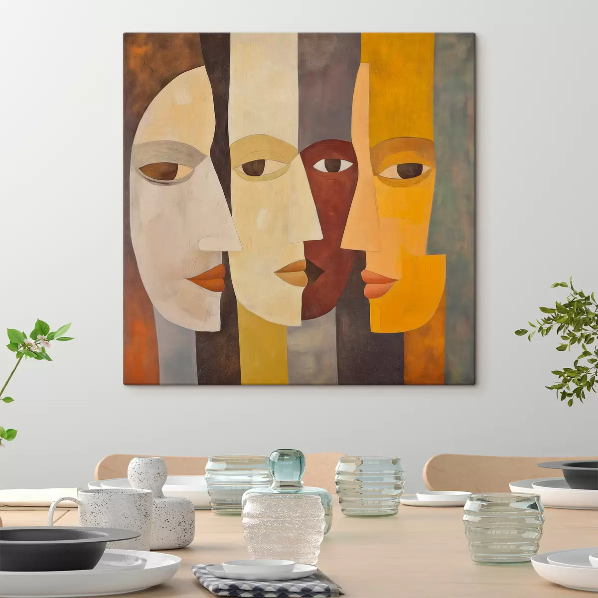 Quadro Volti astratti nr. s51068