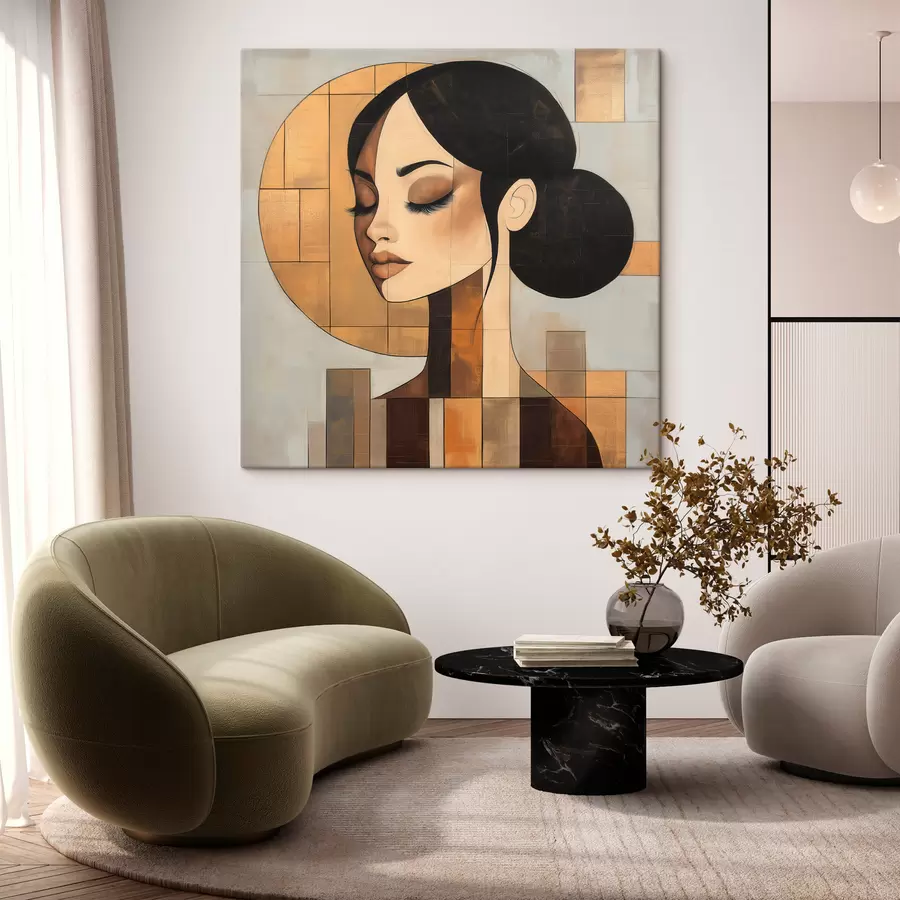 Quadro Ritratto astratto di una ragazza nr. s51069