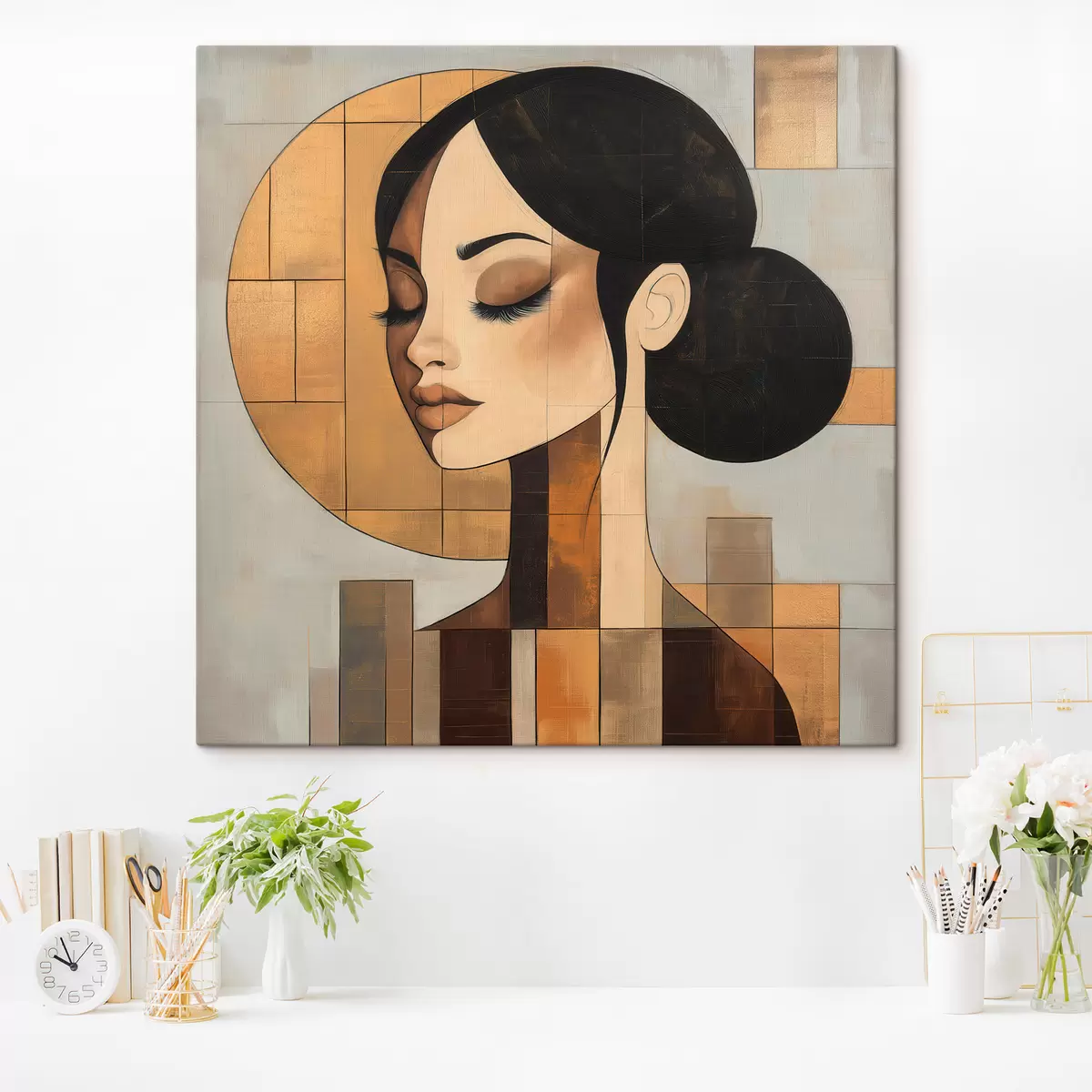 Quadro Ritratto astratto di una ragazza nr. s51069