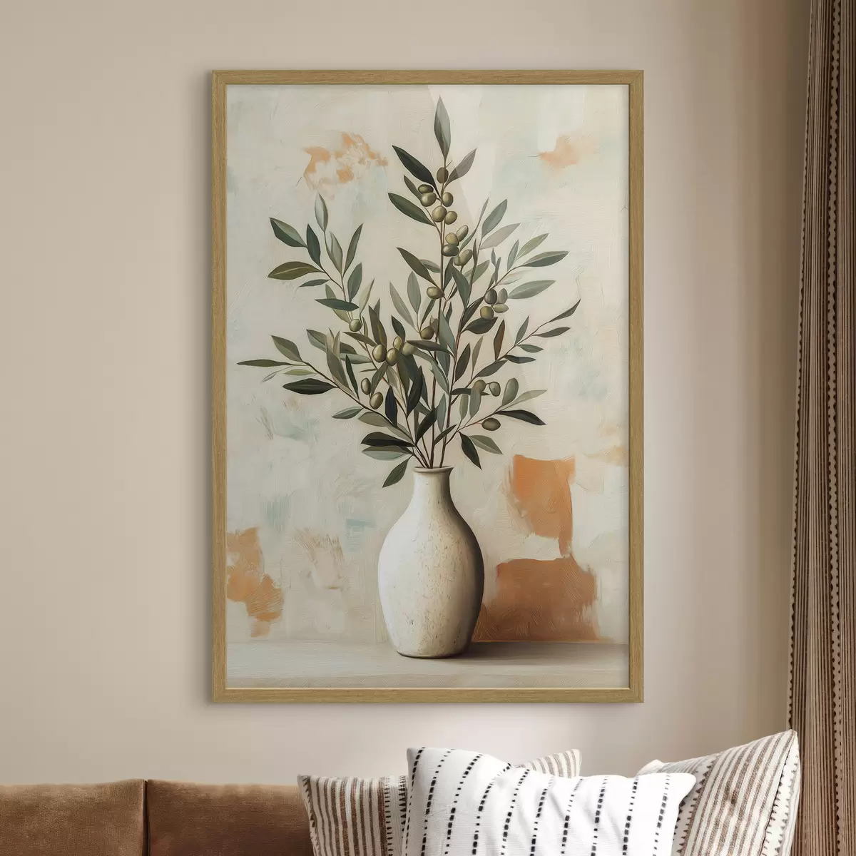 Poster Rami d'ulivo in un vaso f51047