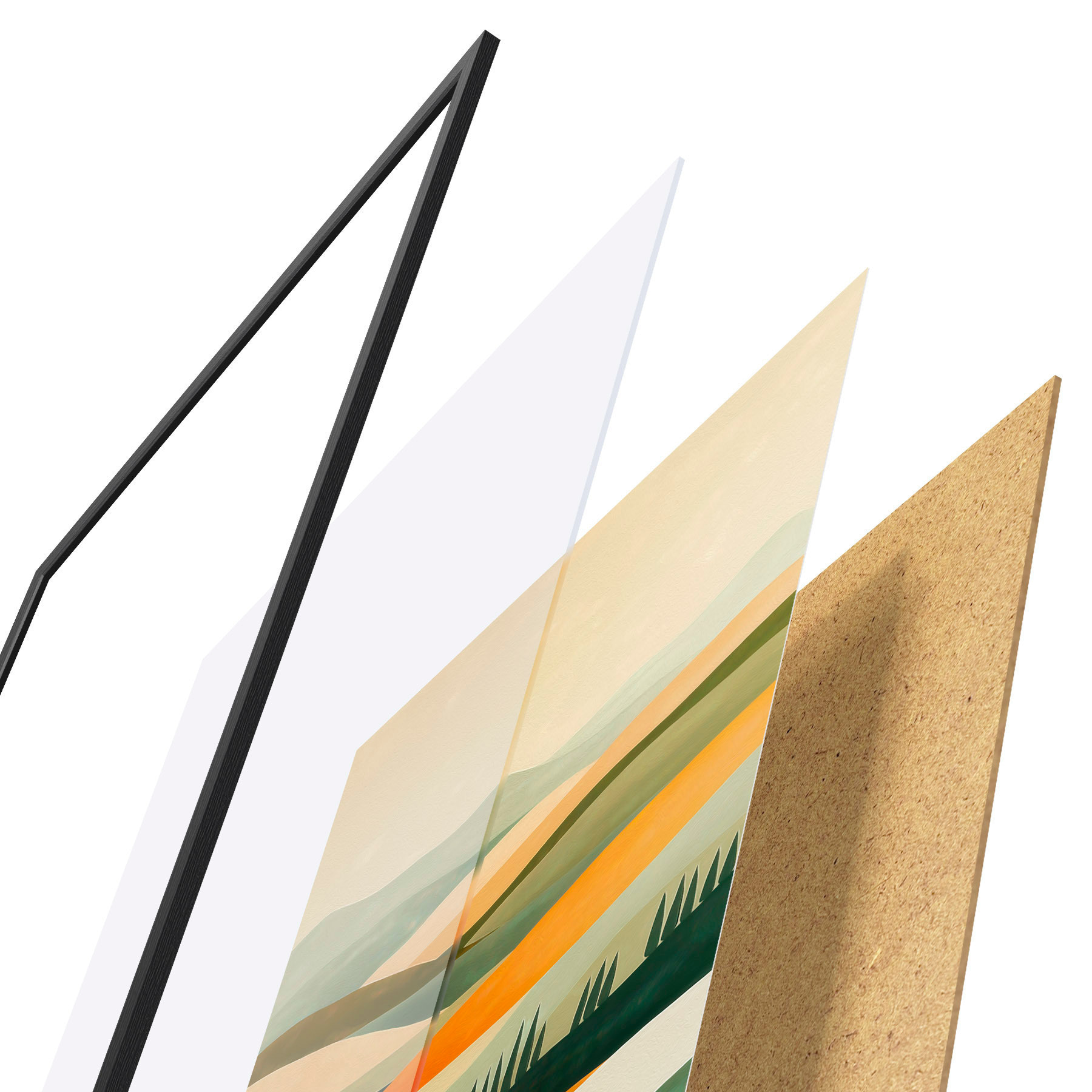 Poster Colline colorate f51057