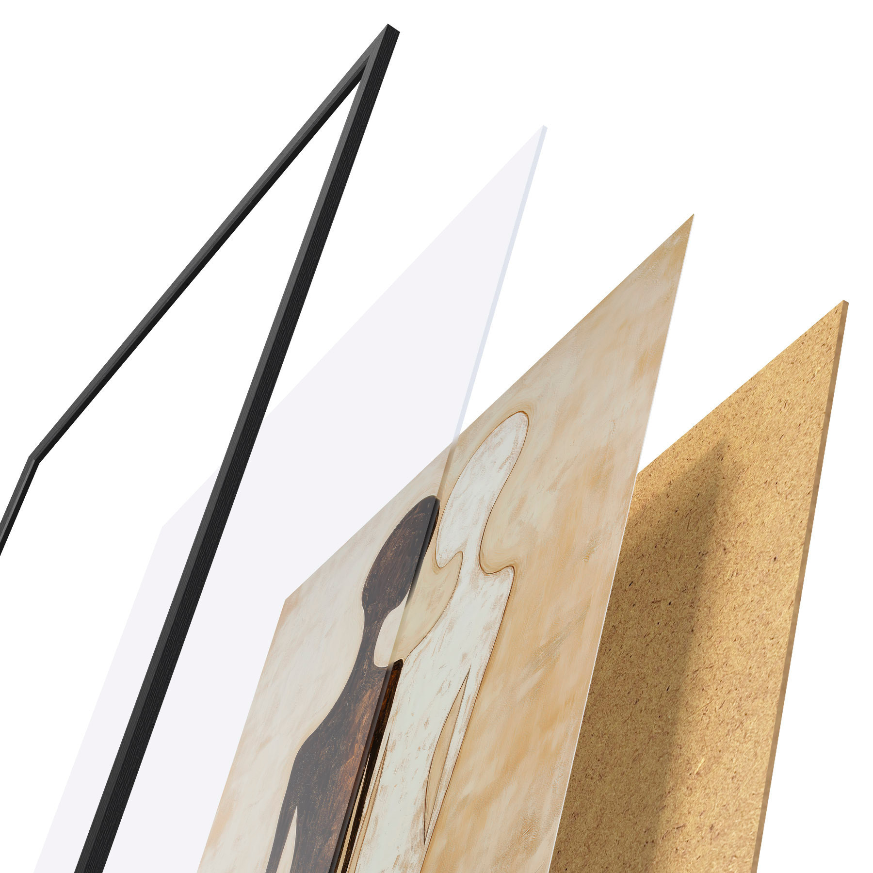 Poster Silhouette astratte f51059