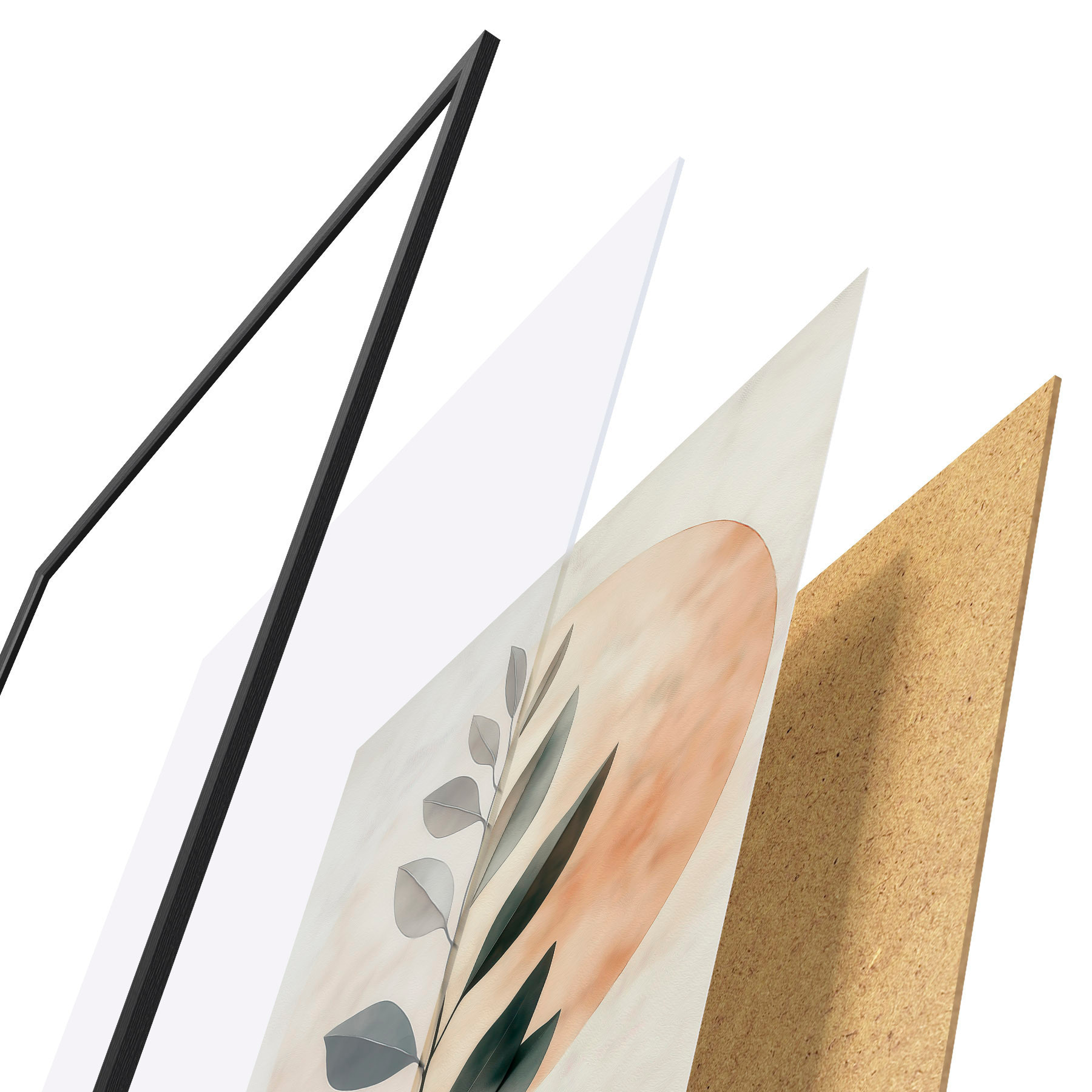 Poster Un ramo con delle foglie f51060