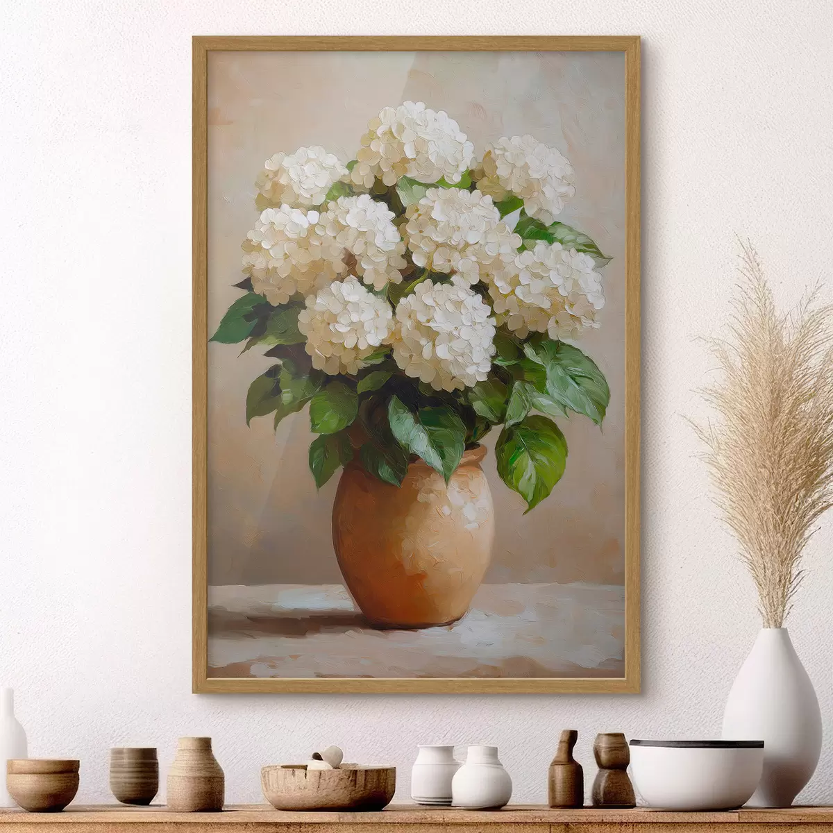 Poster Ortensie bianche f51062
